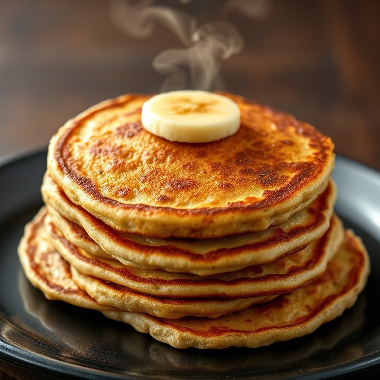3 ingredient banana oatmeal pancakes
