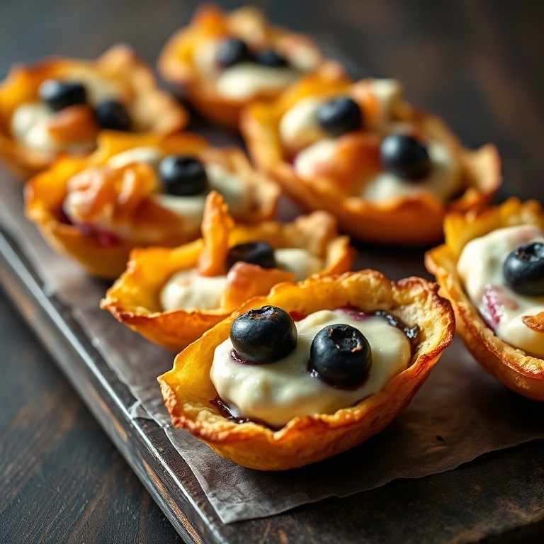 Baked Blueberry Brie Jalapeño Poppers