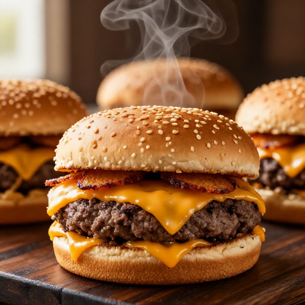 Cheddar Jalapeño Burgers