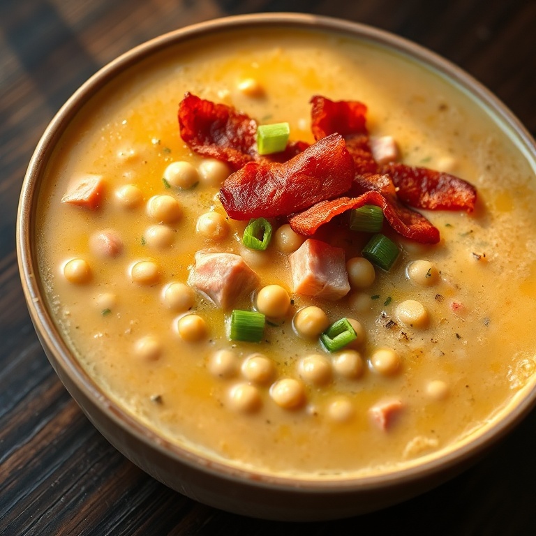 Cozy Ham and Split Pea Soup