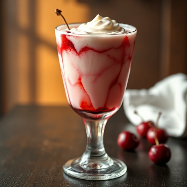 Creamy Cherry Rose Mudslide