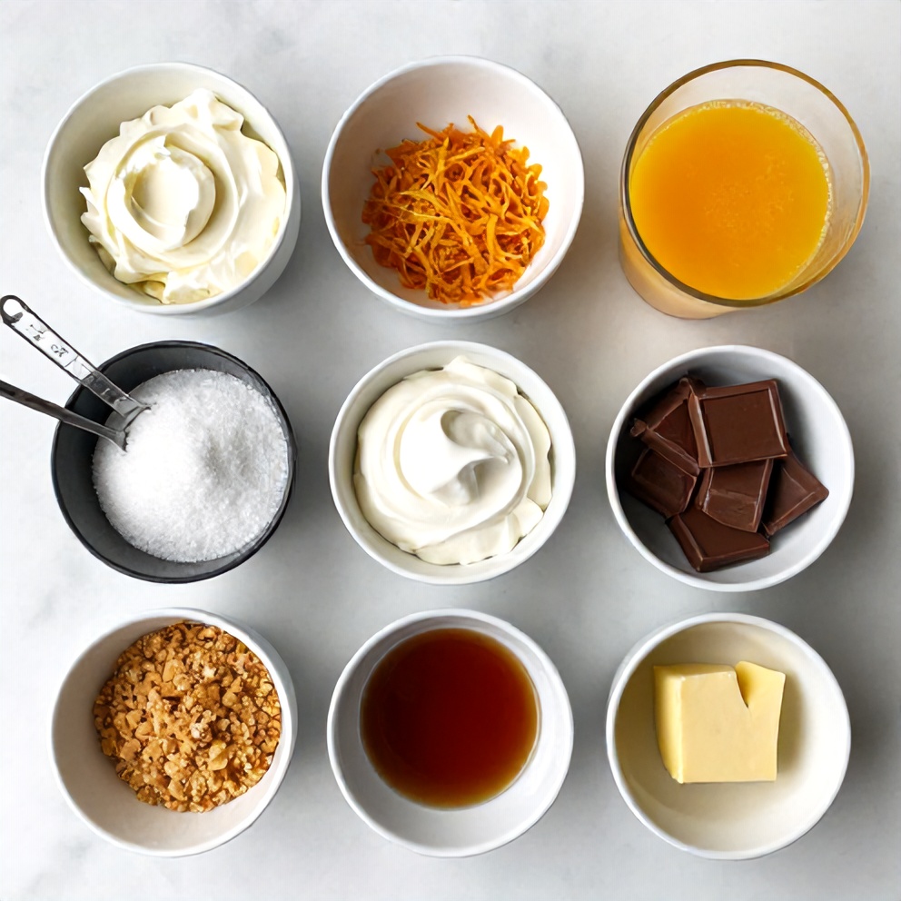 Chocolate Orange Cheesecake Ingredients