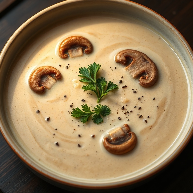 creamy cottage cheese mushroom soup