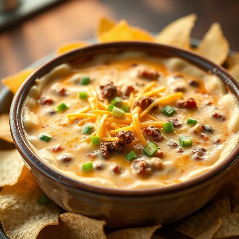 Creamy Cowboy Queso Dip
