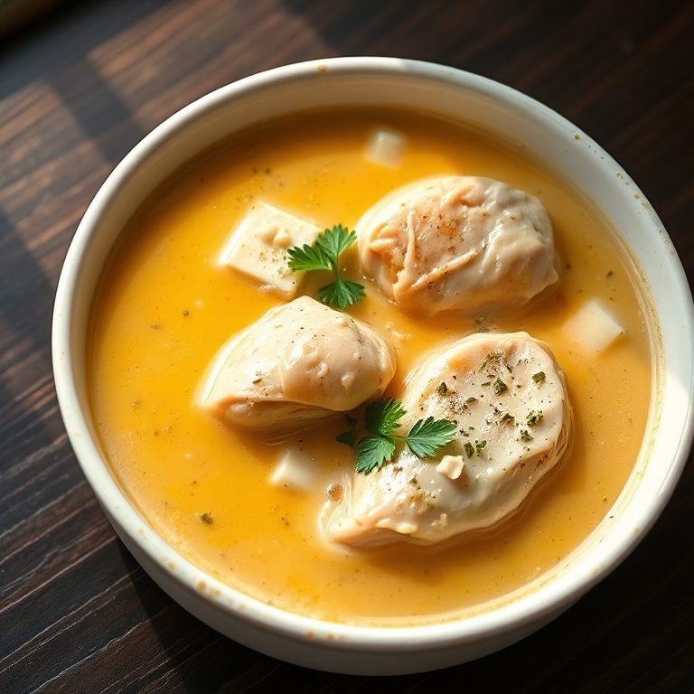 Creamy Garlic Parmesan Chicken Soup