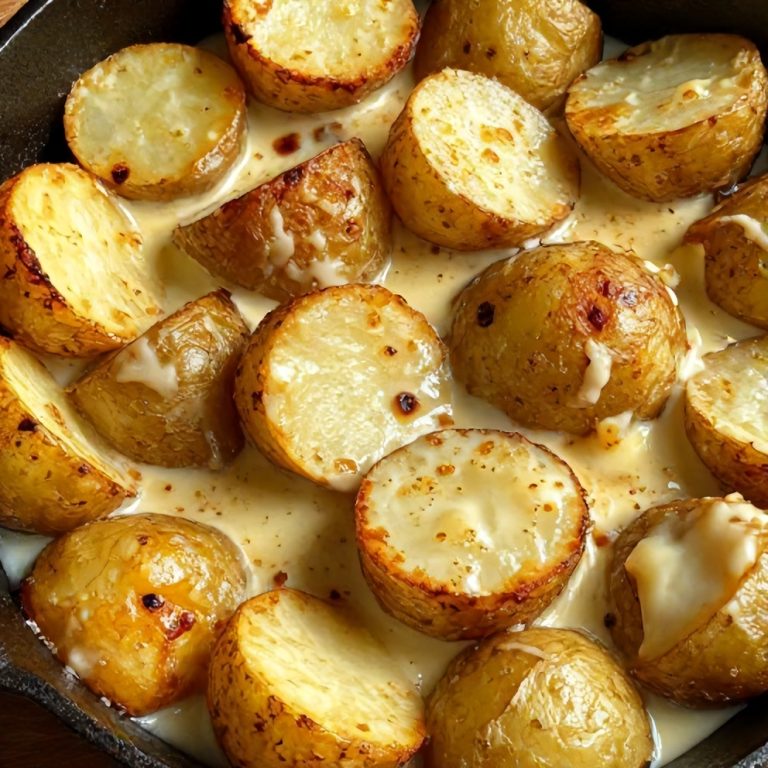 creamy garlic skillet potatoes