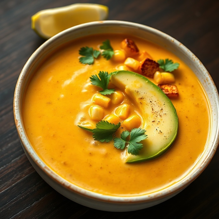 Creamy Mexican Street Corn Soup