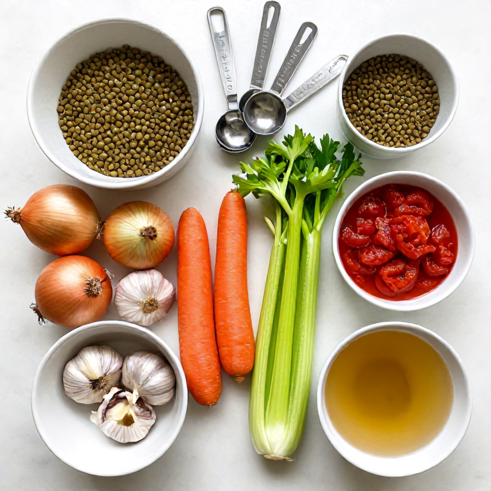 Moroccan Harissa Lentil Soup Ingredients