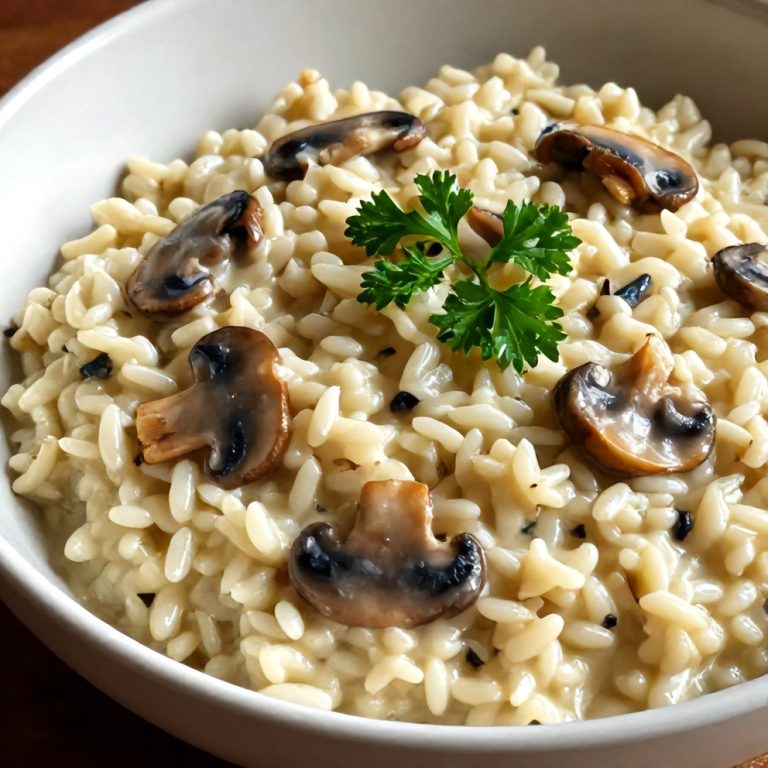 creamy mushroom risotto