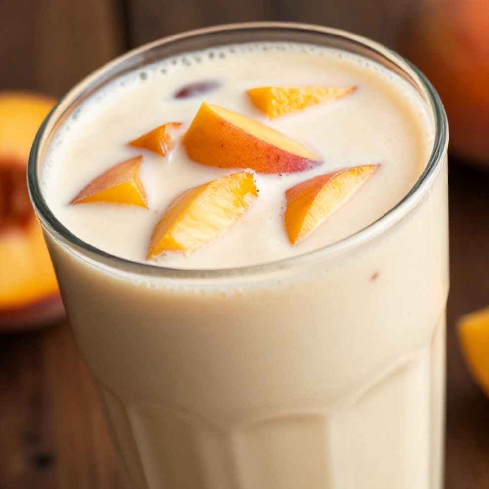 Creamy Peach Protein Shake