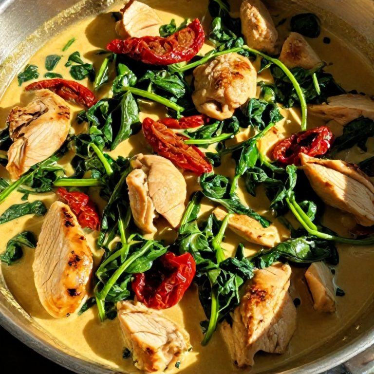creamy sun-dried tomato chicken skillet