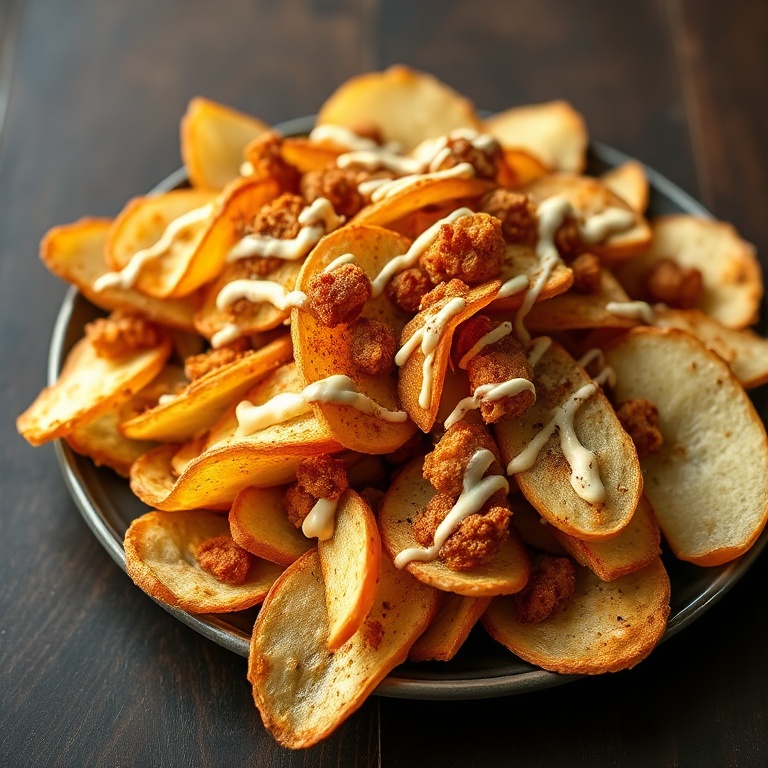 Crispy Apple Nachos