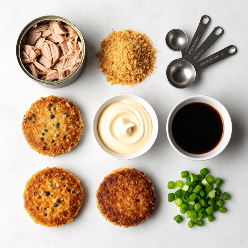 Raw Ingredients for Asian Tuna Cakes