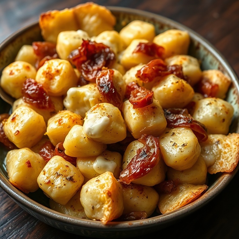 Crispy Baked French Onion Gnocchi