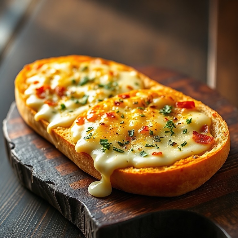 Crispy Cheesy Garlic Bread