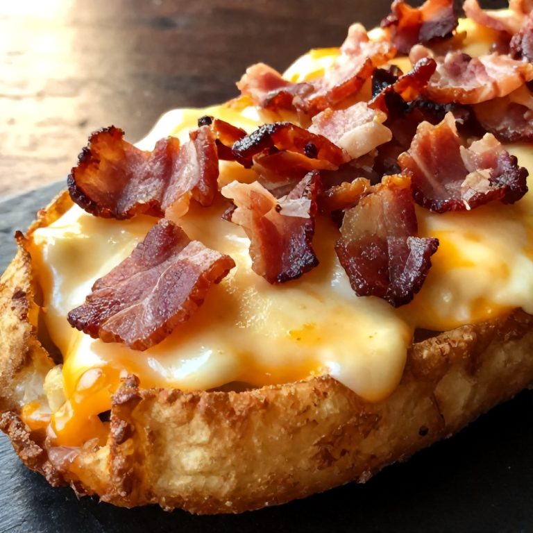 Crispy Cheesy Potato Skins with Bacon
