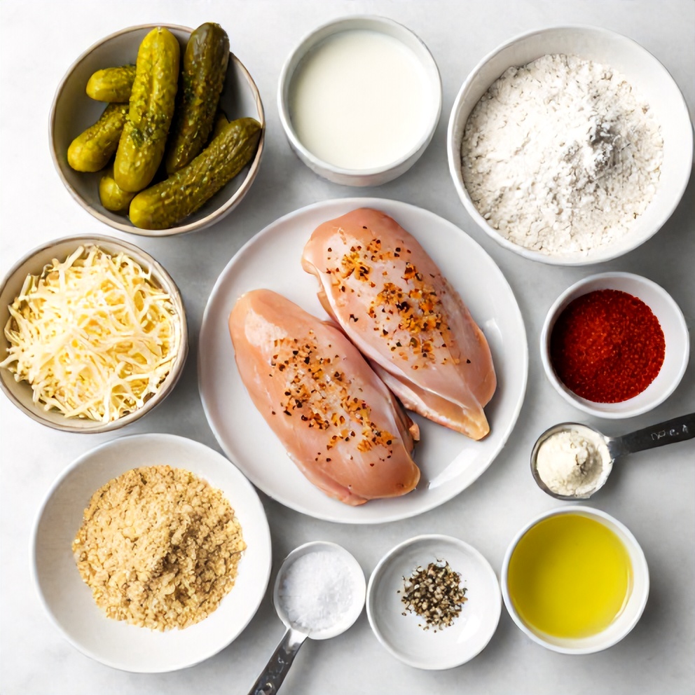 Crispy Dill Pickle Parmesan Chicken Ingredients
