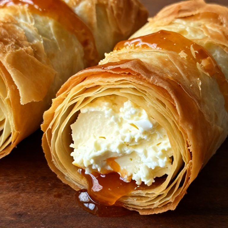 crispy feta phyllo rolls