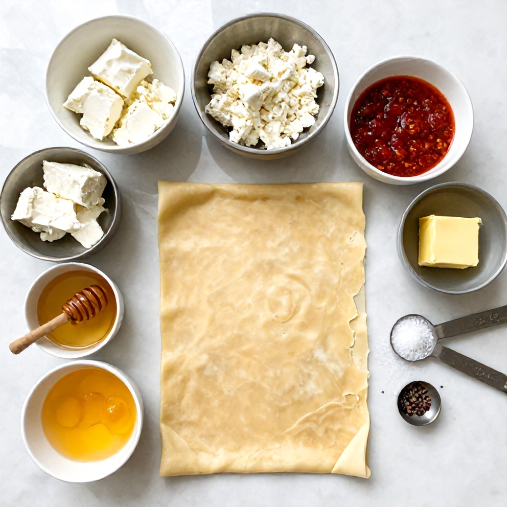 Crispy Feta Phyllo Rolls Ingredients