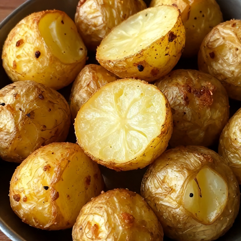 crispy greek lemon potatoes