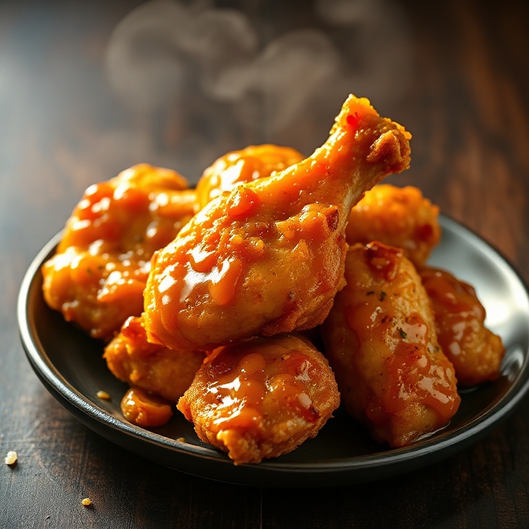 crispy honey garlic chicken