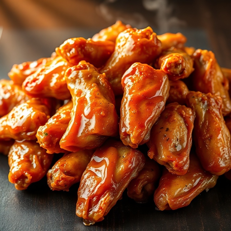 crispy hot honey chicken wings
