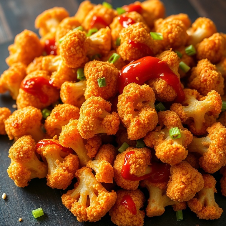 crispy Korean baked cauliflower