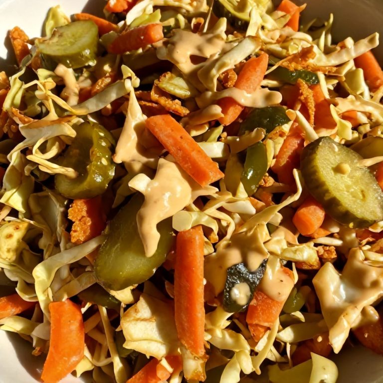 Sweet and Spicy Pickle Slaw