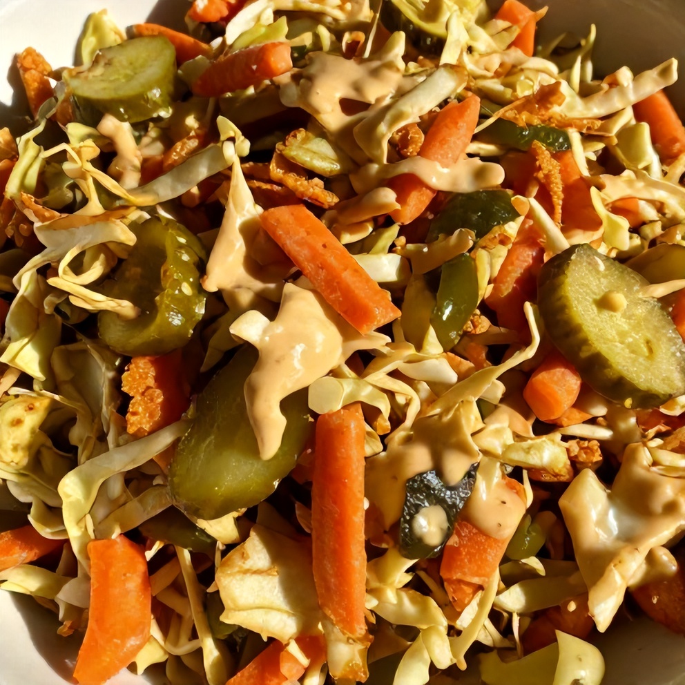 Sweet and Spicy Pickle Slaw