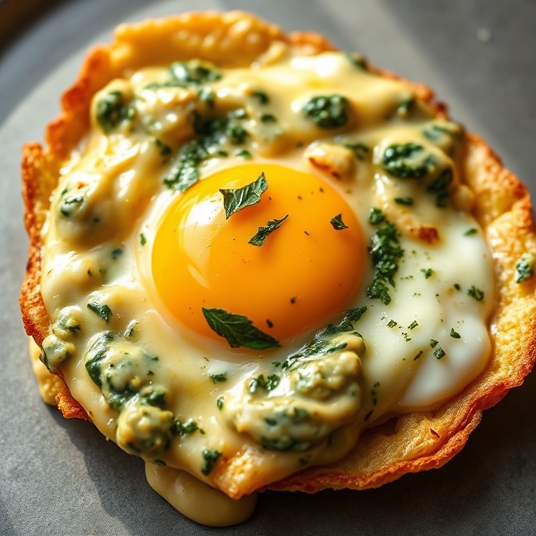 Easy Baked Eggs Florentine