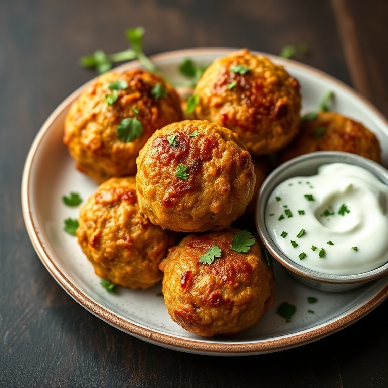 Easy Baked Greek Lentil Meatballs