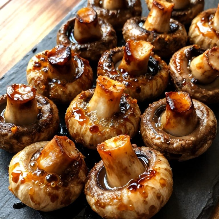 Easy Balsamic Roasted Garlic Mushrooms
