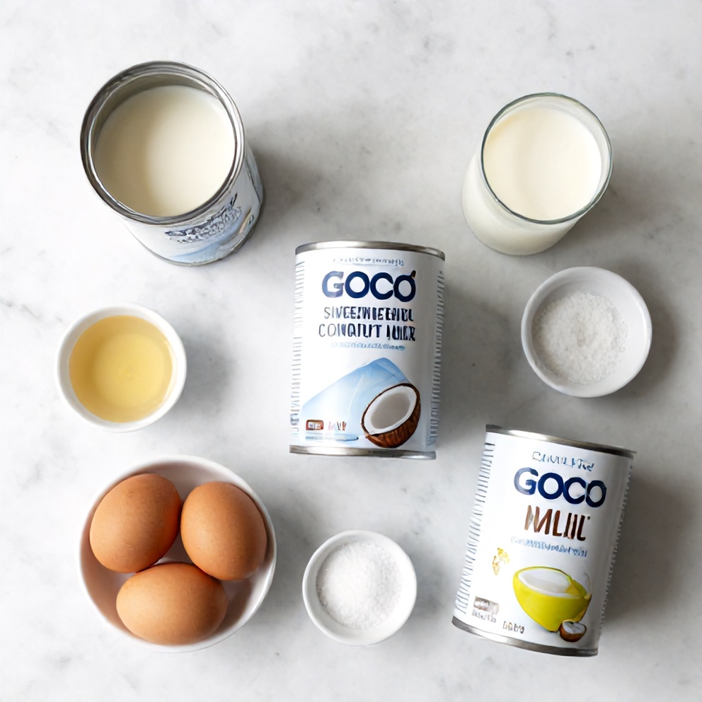 Brazilian Coconut Pudding Ingredients