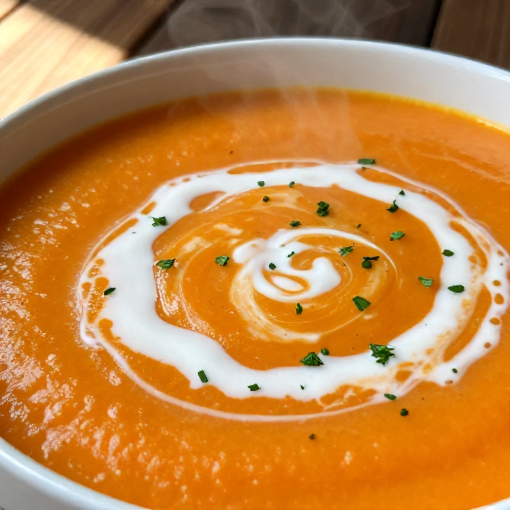 easy carrot ginger soup recipe