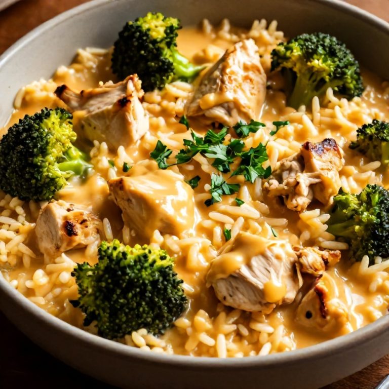 Easy Cheesy Broccoli Chicken and Rice Crockpot Dinner