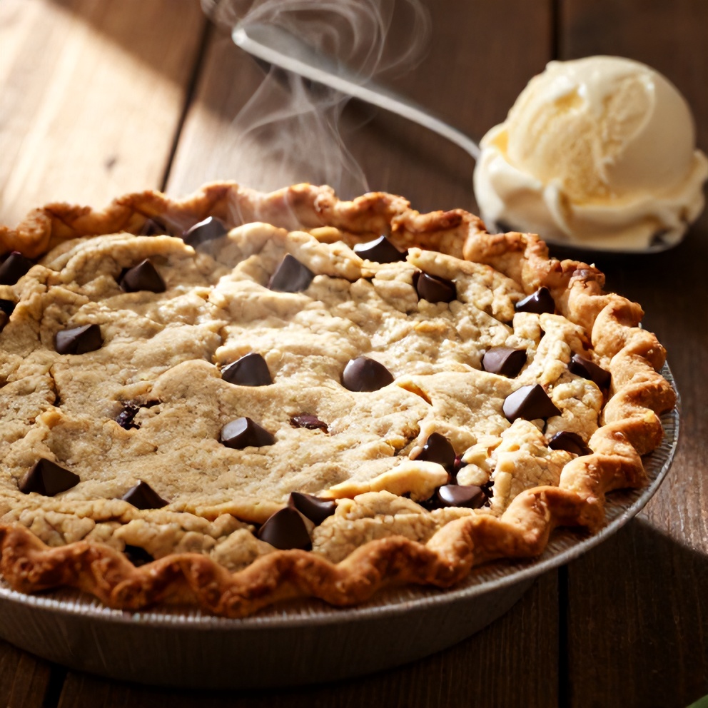 Easy Chocolate Chip Cookie Pie