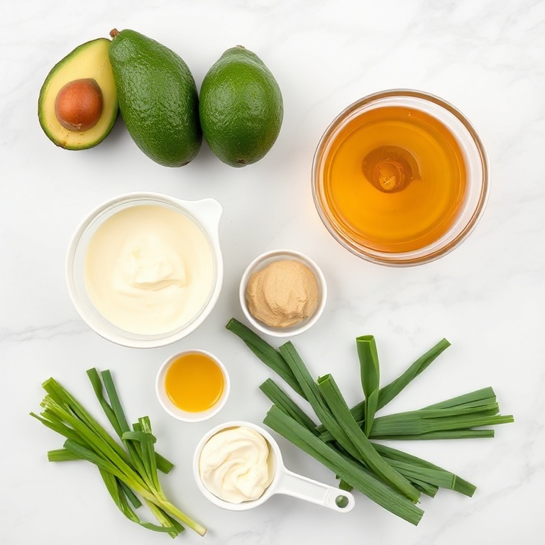 Ingredients for Creamy Avocado Egg Salad for Easy Lunch