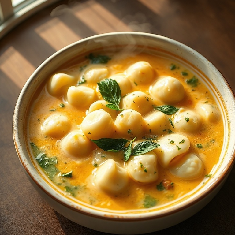 easy creamy vegetarian gnocchi soup