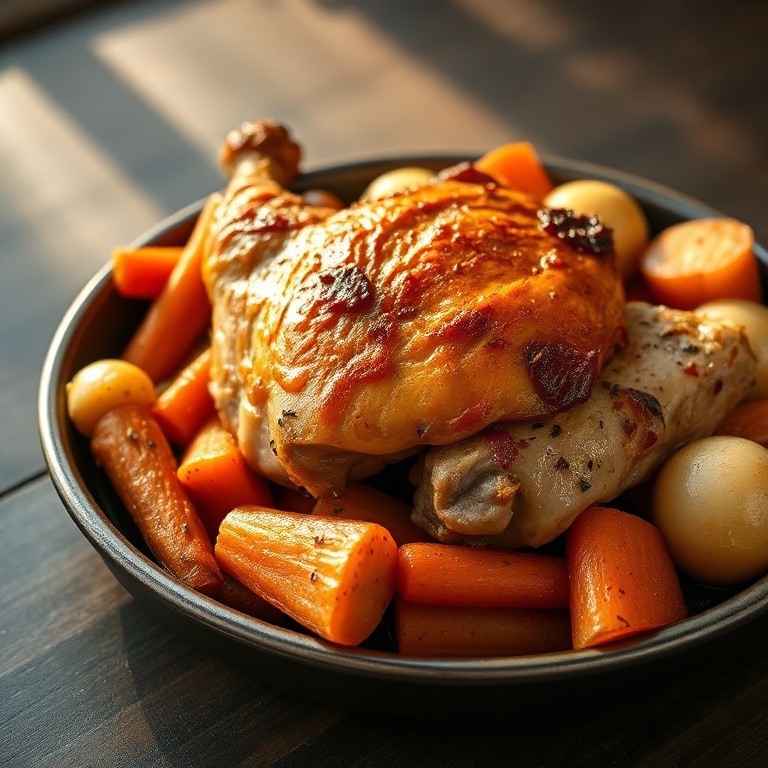 easy crockpot chicken pot roast