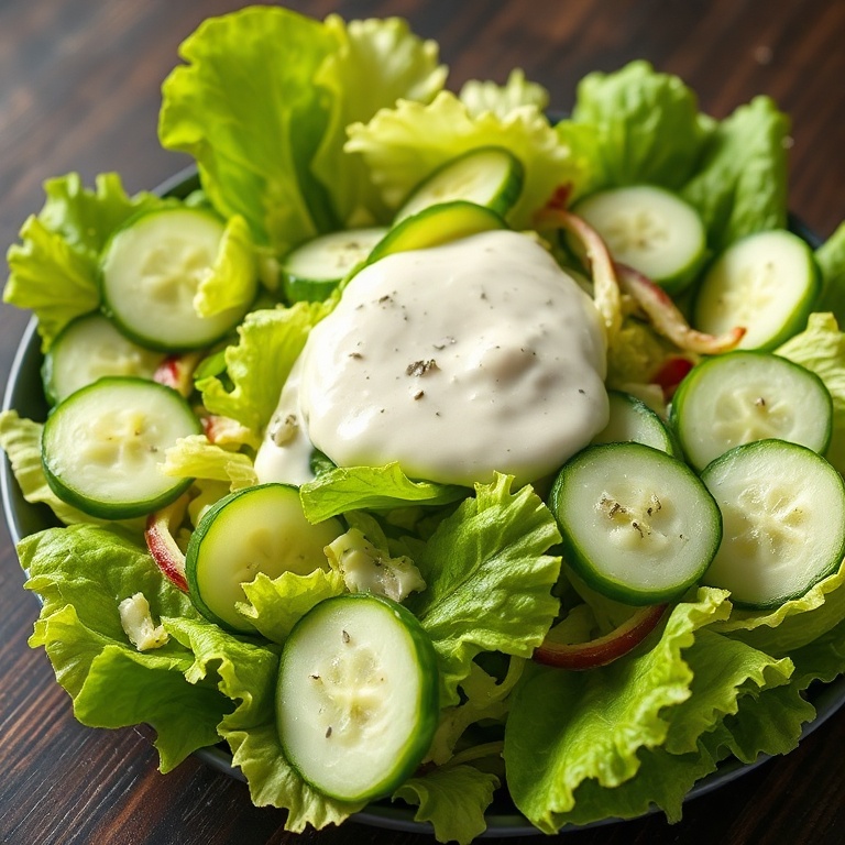 Easy Cucumber Caesar Salad