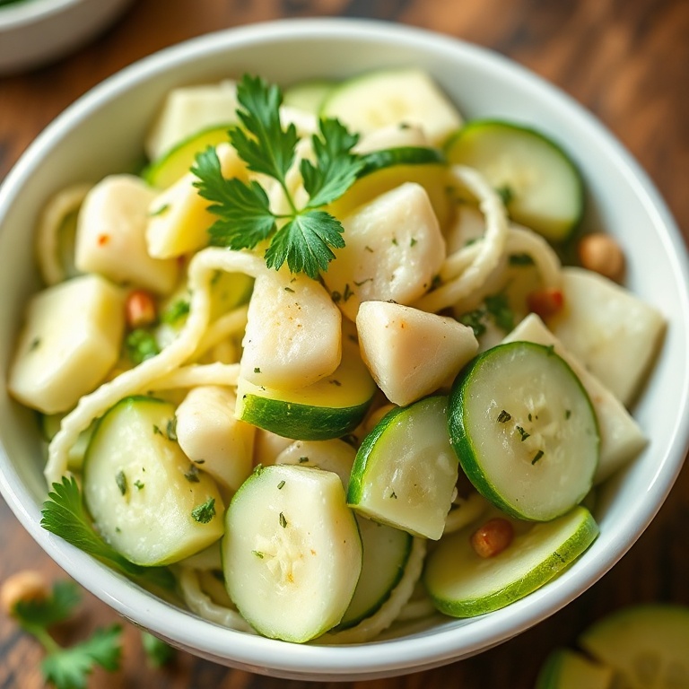 Easy Cucumber Caesar Salad