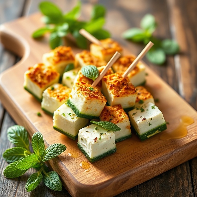 easy feta cucumber skewers