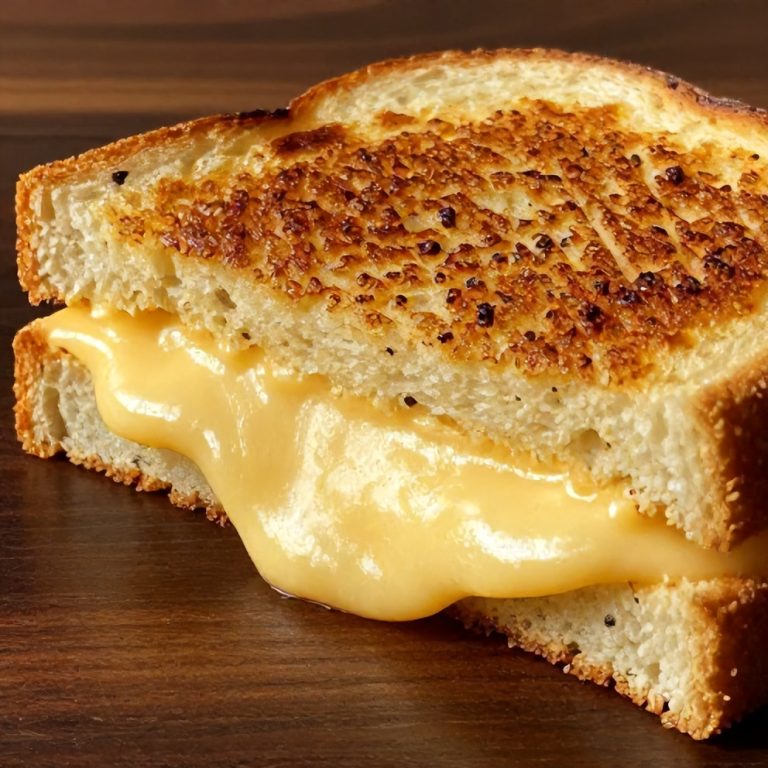 Easy Garlic Bread Grilled Cheese Sandwich
