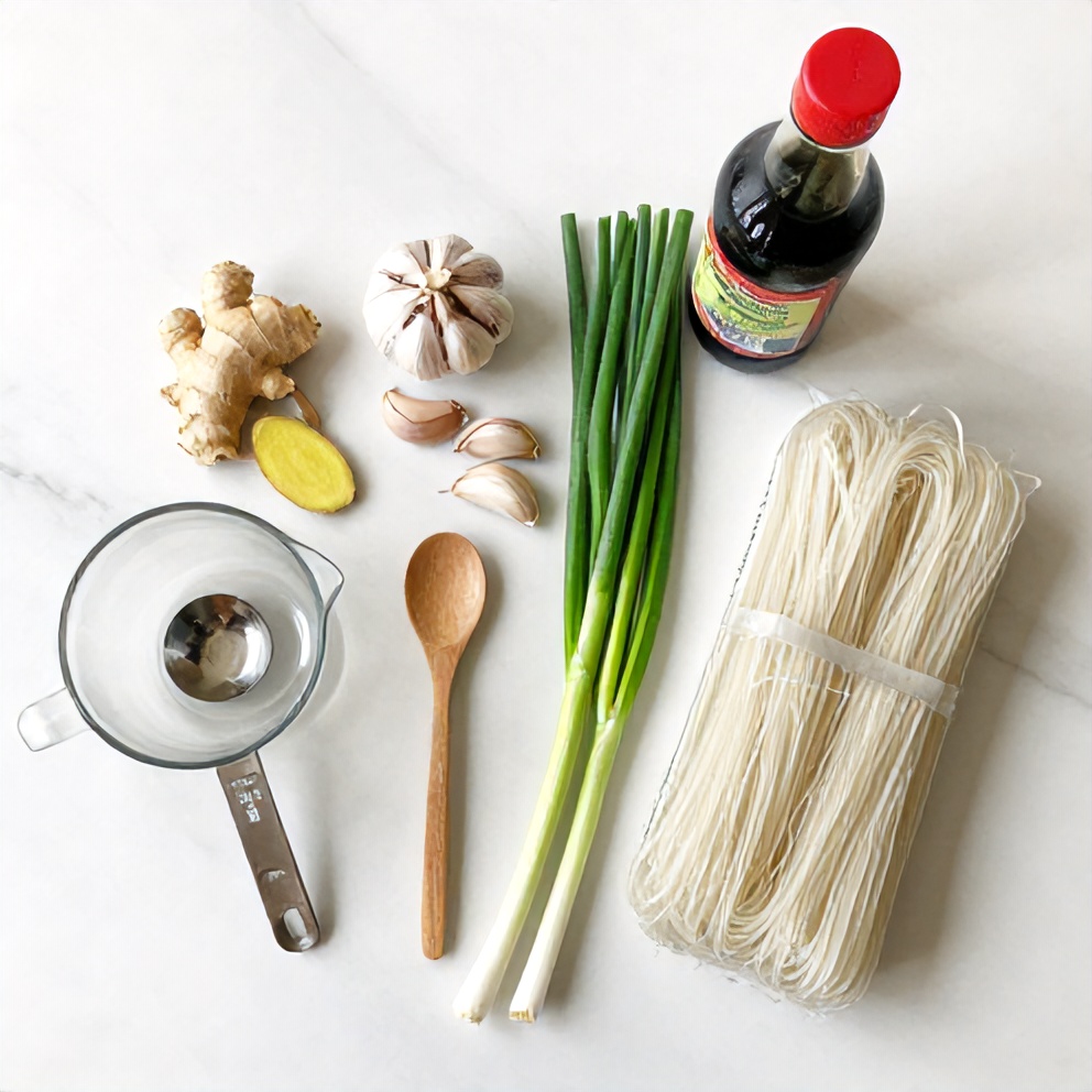 Ginger Garlic Broth Ingredients