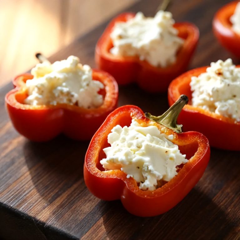 goat cheese stuffed mini peppers