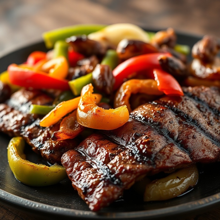 easy grilled steak fajitas
