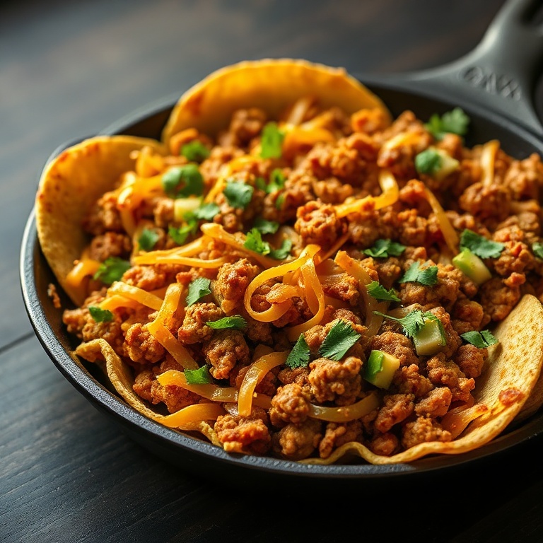 Easy Ground Turkey Taco Skillet