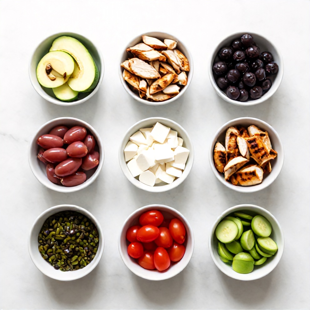 Grilled Chicken Cobb Salad Ingredients