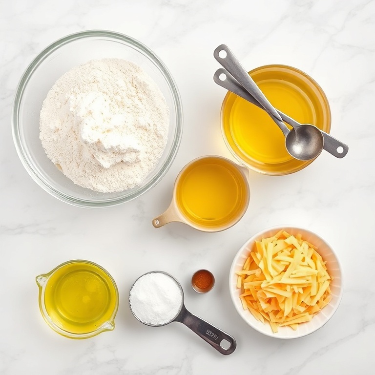 Ingredients for Easy Homemade Cheese Arepas
