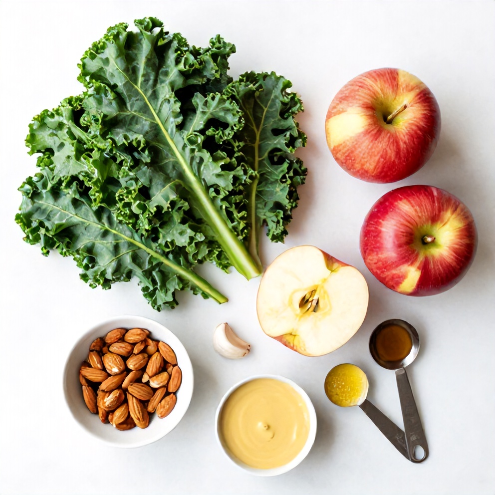 Kale Apple Salad Ingredients